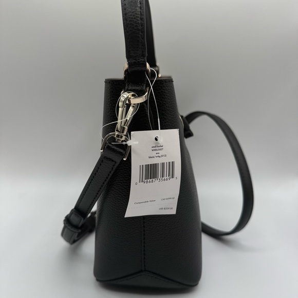 Kate Spade Black Leather Shoulder Bag | New with Tags - Picture 4 of 10